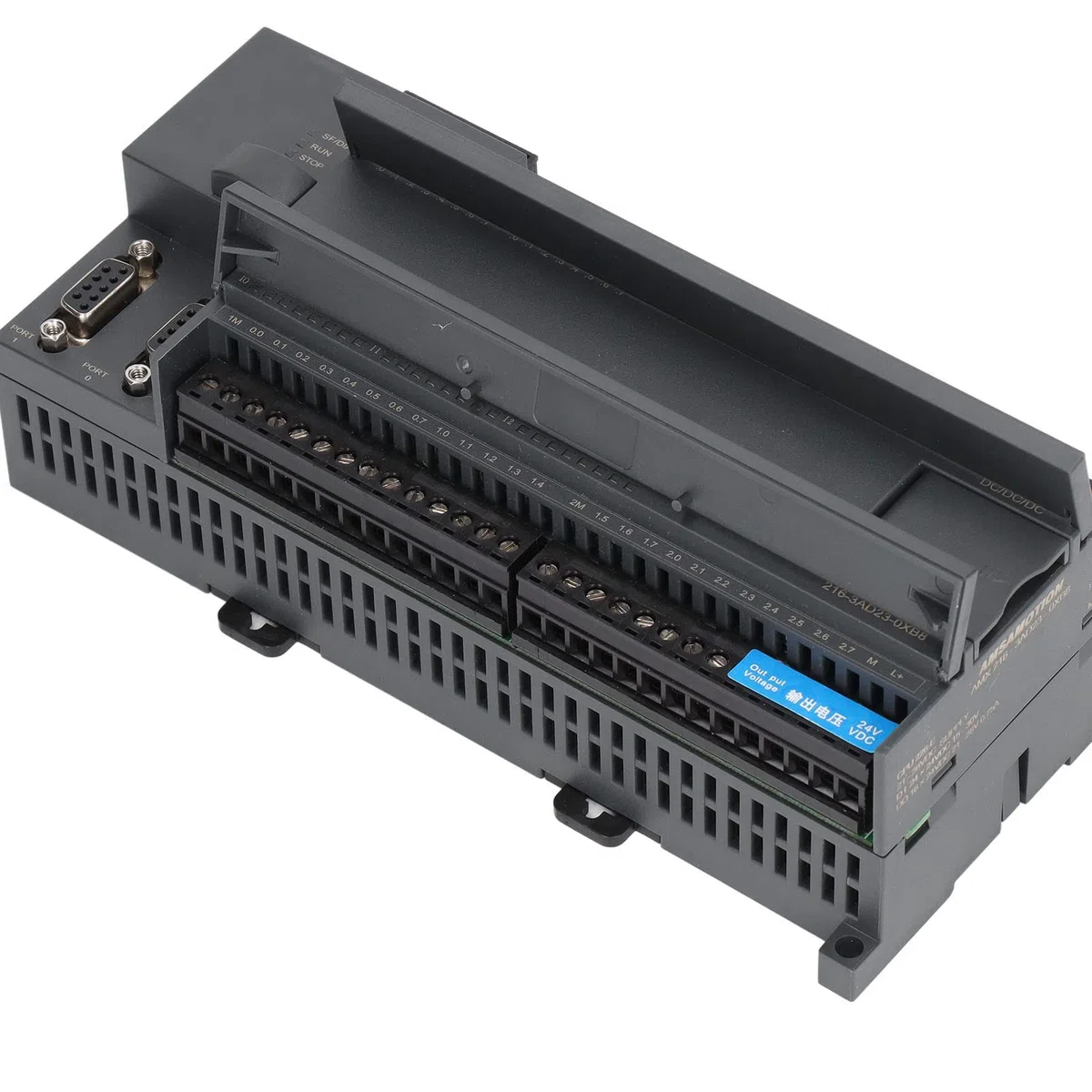 Contrôleur PLC Carte de contrôle industrielle Type de transistor CPU double cœur Contrôleur hôte DC24V avec 2 ports Interface réseau 100M pour systèmes d'automatisation