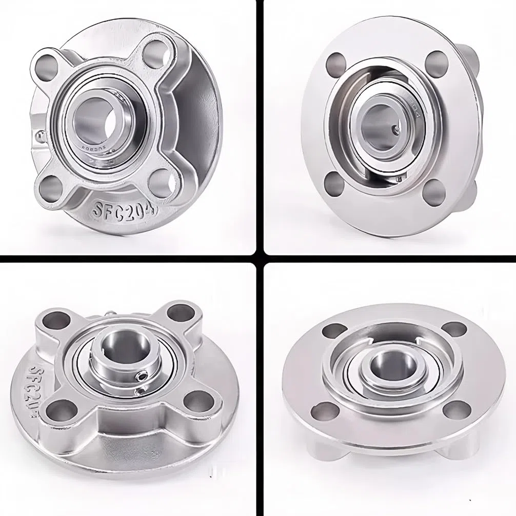 1 roulement à billes extérieur SUCFC211 inner55 en acier inoxydable avec siège 440 matériau