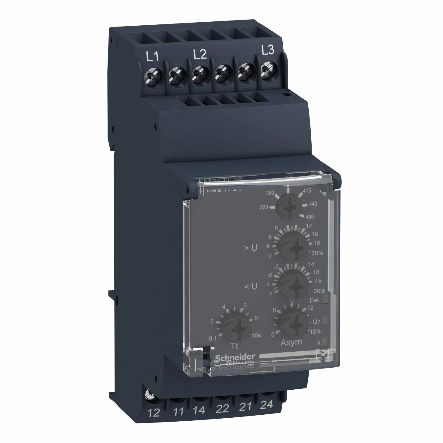 Schneider Electric - Harmony RM35-T - relais de contrôle de phase multifonction - plage 194..528Vca - RM35TF30