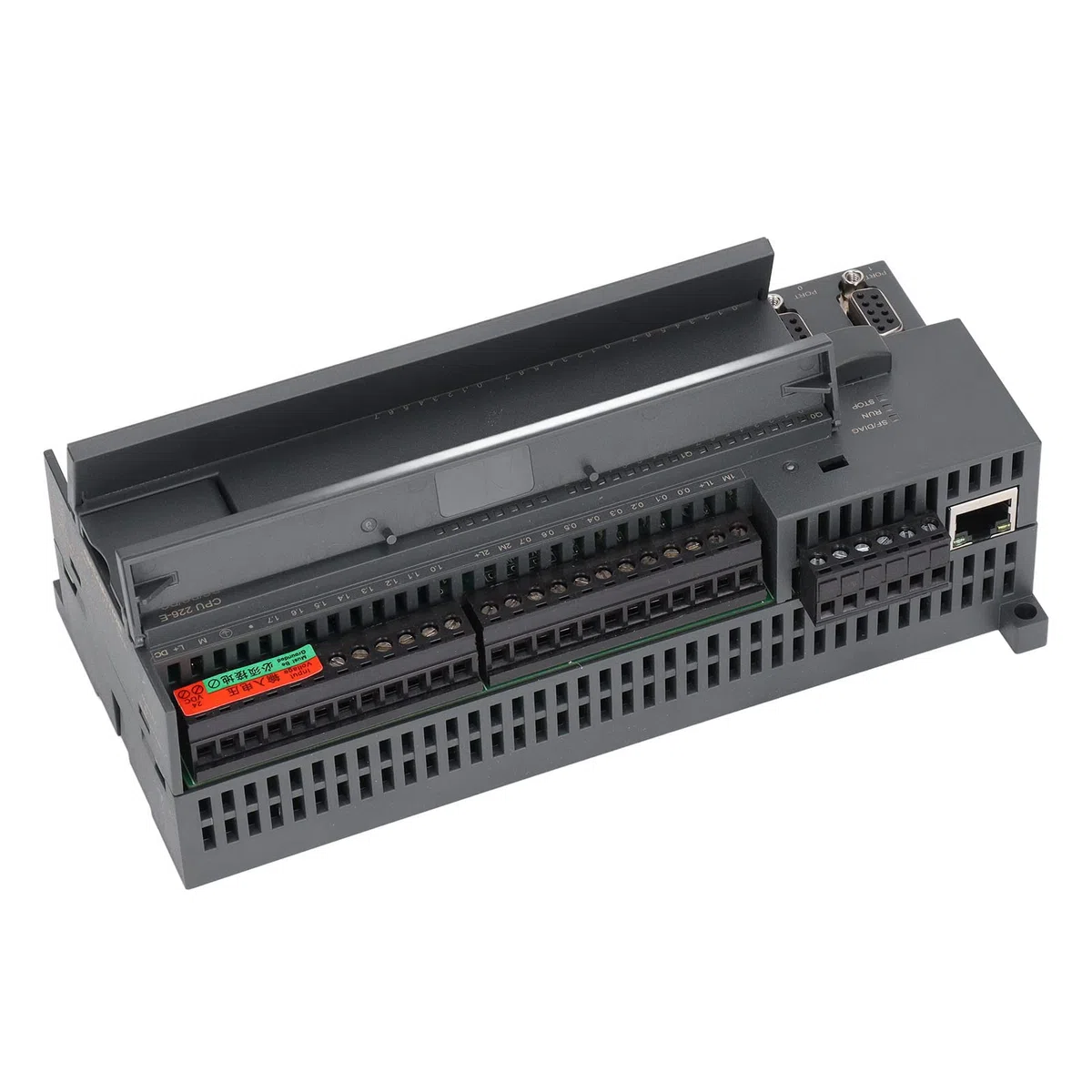 Contrôleur PLC Carte de contrôle industrielle Type de transistor CPU double cœur Contrôleur hôte DC24V avec 2 ports Interface réseau 100M pour systèmes d'automatisation