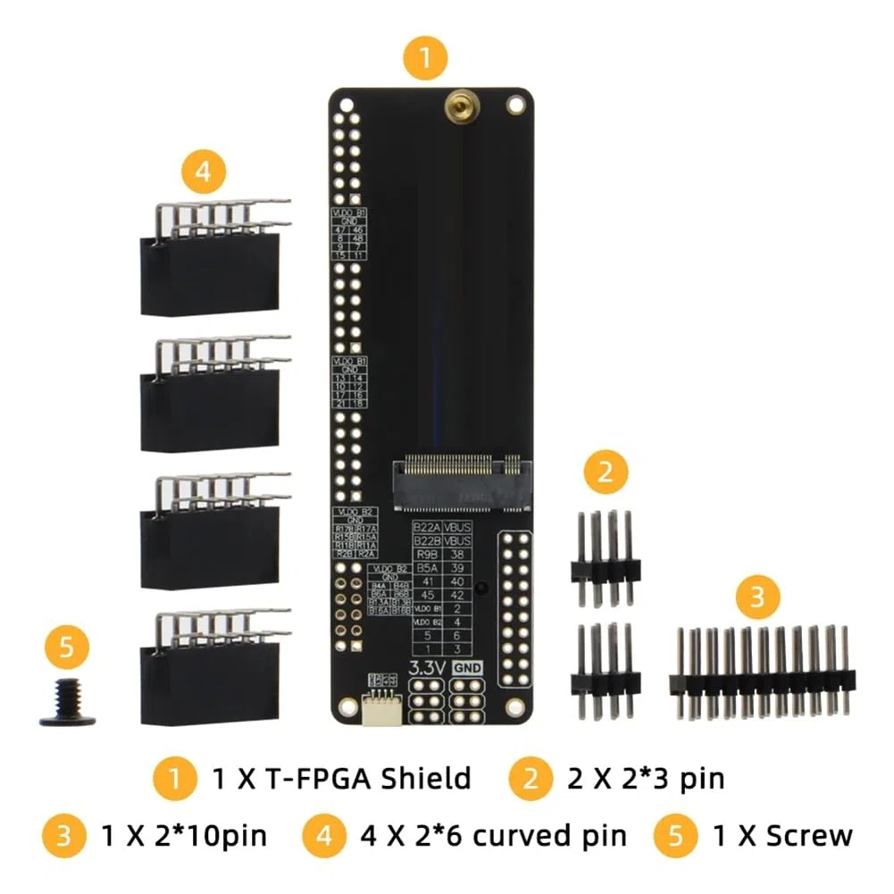Carte de Développement T-FPGA ESP32-S3 GW1NSR-LV4CQN48PC6/I5 avec Microcontrôleurs Basse Consommation ESP32-S3