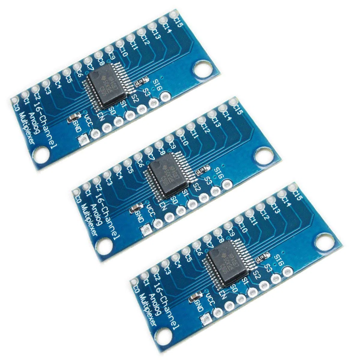 HiLetgo 3pcs CD74HC4067 CMOS 16 Channel Digital Analog Multiplexer Breakout Module for Arduino