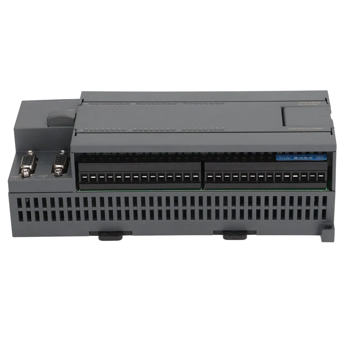 Contrôleur PLC Carte de contrôle industrielle Type de transistor CPU double cœur Contrôleur hôte DC24V avec 2 ports Interface réseau 100M pour systèmes d'automatisation