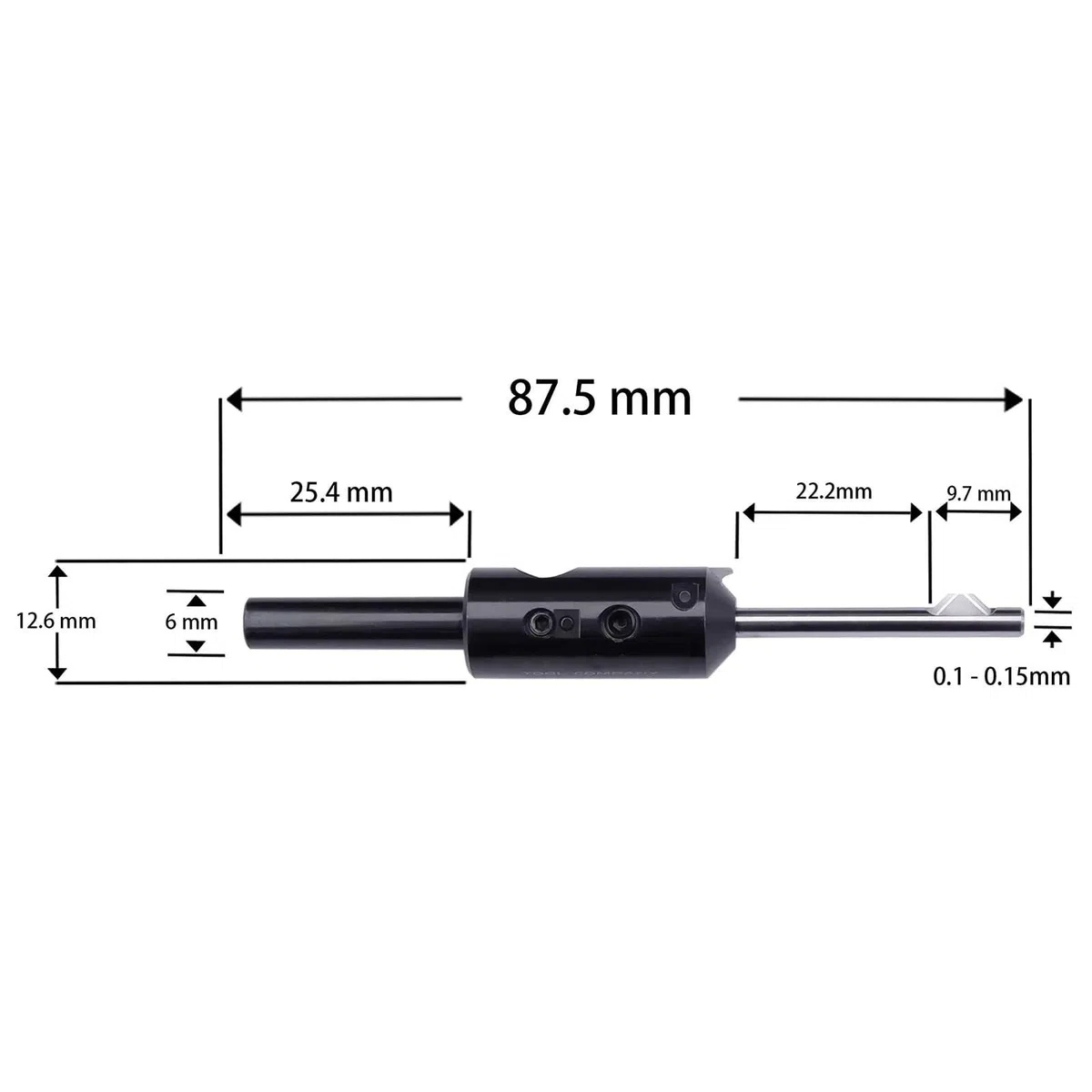 Outil d'ébavurage de trous internes, ensemble d'outils d'ébavurage, élimination des bavures de précision, plage de diamètres de 3,3 à 5 mm, for métal, aluminium, cuivre, plastique, impre.(3.7MM)