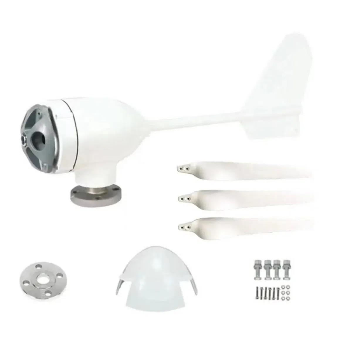 Turbine éolienne domestique 15kw, 10kw, 20kw, 24V, 48V, basse vitesse, sortie AC, Kit complet horizontal for usage domestique(Wind turbine only,12V,10KW)