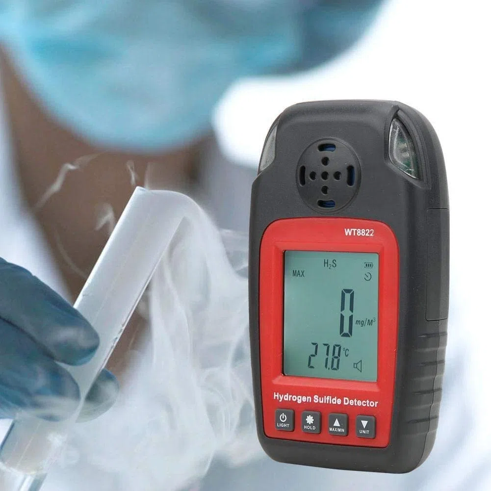 Détecteur H2S Détecteur de gaz H2S Professionnel, capteur d'alarme de Moniteur de gaz H2S Portable à Haute sensibilité, pour la sécurité de la Famille ou la commodité des Tests de Travail