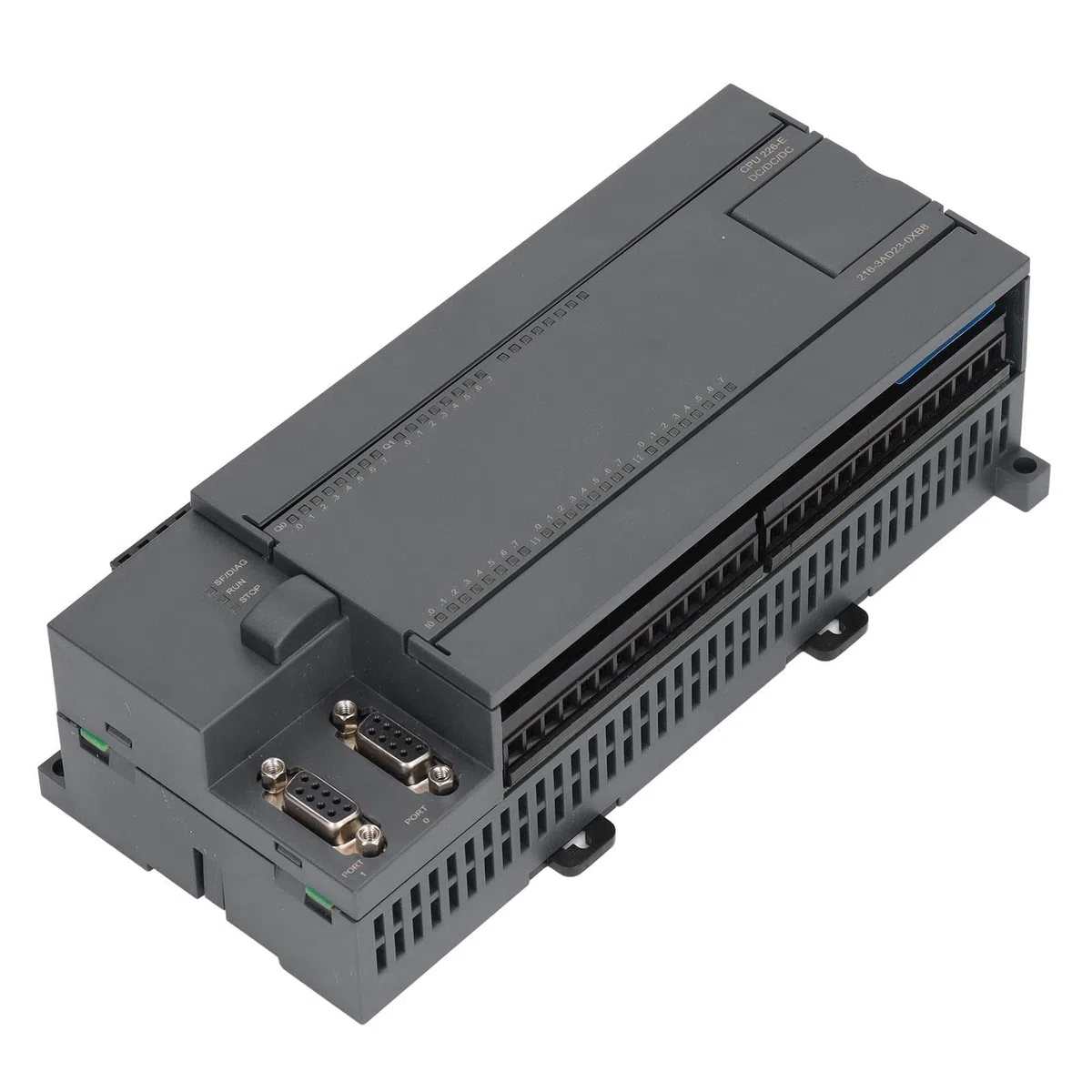 Contrôleur PLC Carte de contrôle industrielle Type de transistor CPU double cœur Contrôleur hôte DC24V avec 2 ports Interface réseau 100M pour systèmes d'automatisation