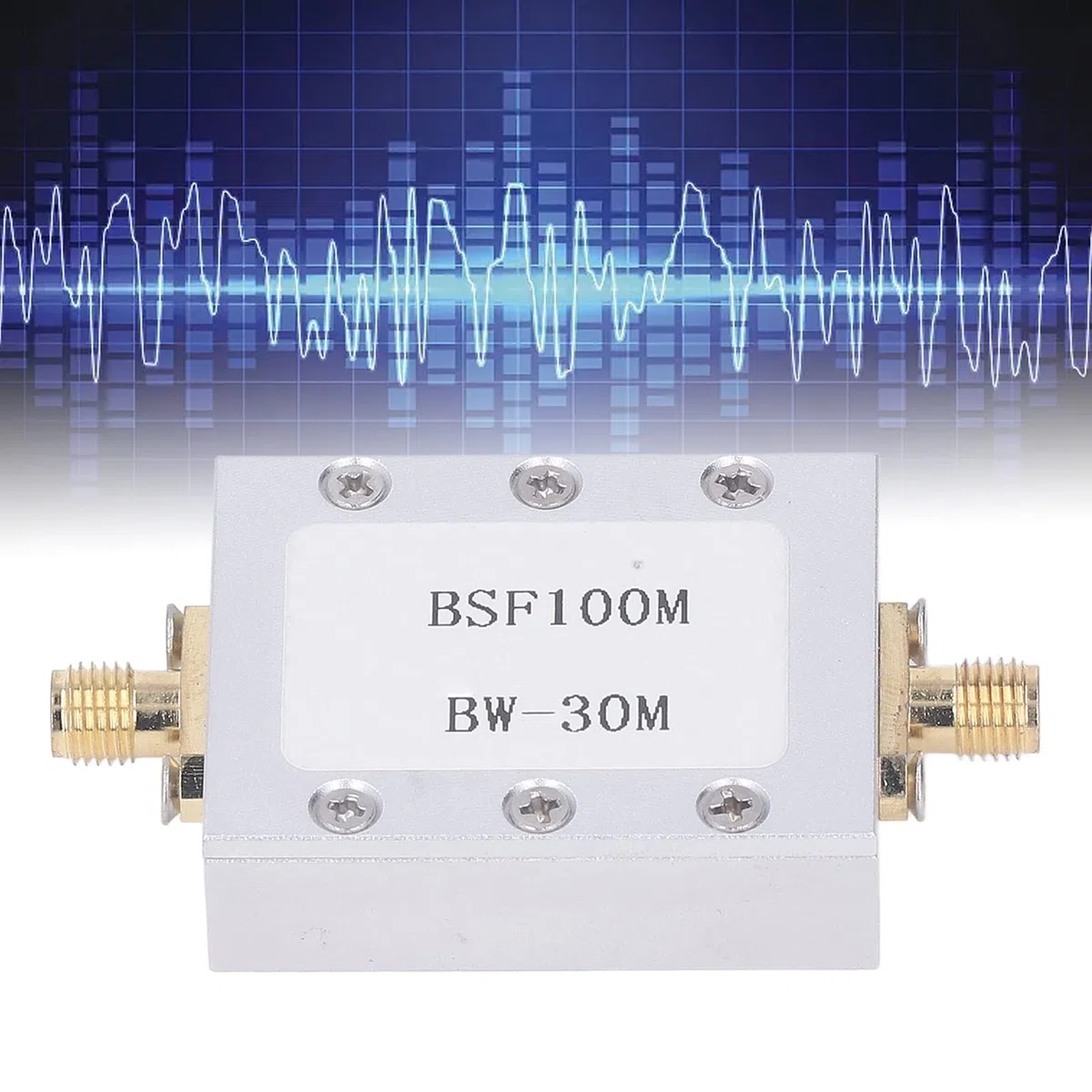Filtre D’Arrêt de Bande FM, Fréquence de Fonctionnement 1-3000Mhz, Filtre Coupe-Bande Passif Anti-Interférence 76-120Mhz, Filtre de Bloc Fm de Diffusion, pour Supprimer Un Certain Signal de Fréquence