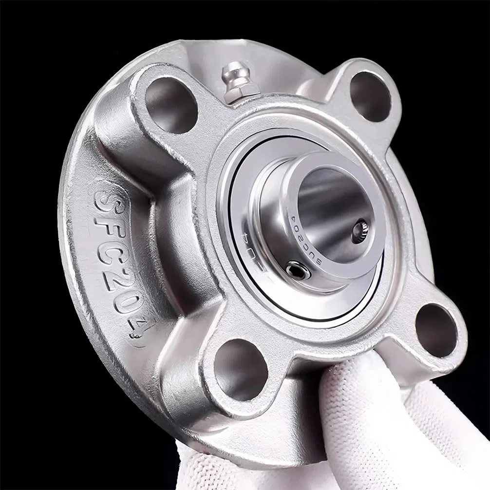 1 roulement à billes extérieur SUCFC211 inner55 en acier inoxydable avec siège 440 matériau