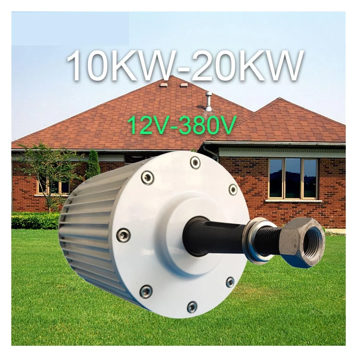 Générateur d'éoliennes 20000W générateur à aimant Permanent à haut rendement moteur 20KW entraîne la production d'énergie for éolienne(Taper Shaft,24V,20KW)